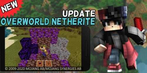 Captura de Pantalla 12 Overworld Netherite Mod for MCPE [New Ore] android