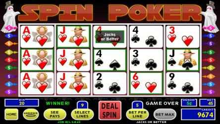 Capture 5 Spin Poker windows