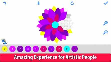 Captura de Pantalla 14 Flowers Color by Number - Pixel Art, Sandbox Coloring windows