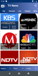 Screenshot 3 TV News - Live News + World News on Demand android
