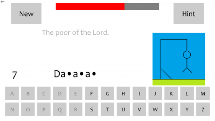 Screenshot 5 Bible Hangman: Windows 10 Edition windows