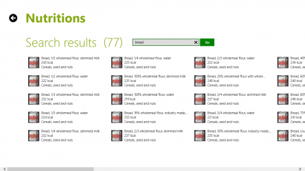 Screenshot 3 Nutrition database windows