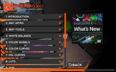 Captura de Pantalla 7 What's New Course For Final Cut Pro X 10.4 android