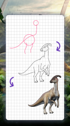 Captura de Pantalla 8 Cómo dibujar dinosaurios. Lecciones paso a paso android