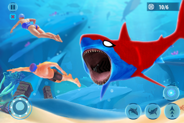 Screenshot 2 Shark Simulator Games: Sea & Beach Attack android