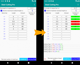 Screenshot 3 Steel cutting optimization Pro android
