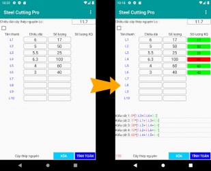 Capture 4 Steel cutting optimization Pro android