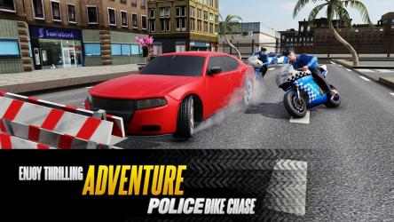 Captura de Pantalla 2 US Police Moto Bike Gangster Crime Chase Shooting android