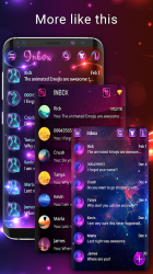 Imágen 4 Tema SMS de luz neon android