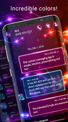 Captura 3 Tema SMS de luz neon android