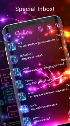 Imágen 2 Tema SMS de luz neon android