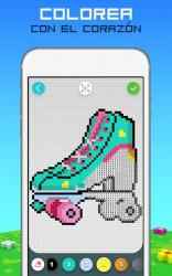Screenshot 5 ARCOIRIS Pinta por números - Arte de píxel 2D y 3D android