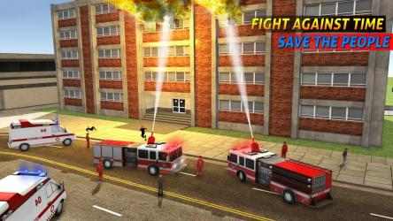 Captura 6 Rescate de la ciudad de bomberos: juegos de camion android