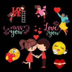 Screenshot 1 Stickers de amor android