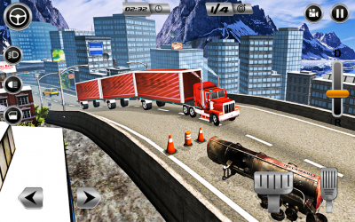 Screenshot 13 Euro Long Trailer Truck Sim 2019: Transporte de android
