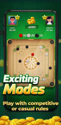 Screenshot 11 Carrom Gold : Multiplayer Friends Board Games King android