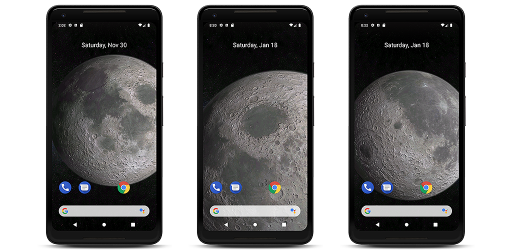 Screenshot 2 Moon 3D live wallpaper android