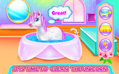 Capture 10 Cute Unicorn Caring and Dressup android