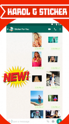 Screenshot 4 Karol G Stickers for Whatsapp & Signal android