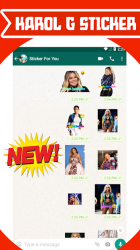 Screenshot 5 Karol G Stickers for Whatsapp & Signal android