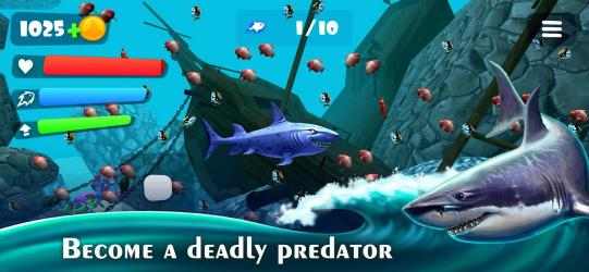Screenshot 2 Simulador de caza de tiburones - Evolución peces android