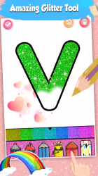 Screenshot 14 Alphabets Coloring book Glitter and Fireworks android