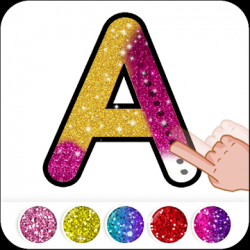 Captura de Pantalla 1 Alphabets Coloring book Glitter and Fireworks android
