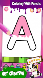 Captura 3 Alphabets Coloring book Glitter and Fireworks android