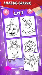 Imágen 3 Halloween Coloring Drawing Pages Glitter android