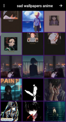 Screenshot 4 tristes fondos de pantalla anime android