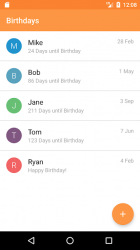 Capture 2 cumpleaños recordatorio (Birthdays) android