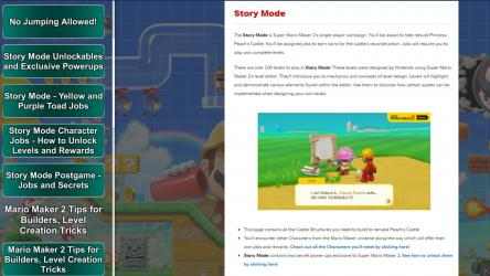 Screenshot 2 Super Mario Maker 2 Guide App windows