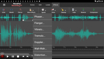Captura 8 WavePad, editor de audio gratis android