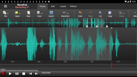 Captura de Pantalla 2 WavePad, editor de audio gratis android