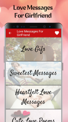 Captura de Pantalla 9 Love Messages for Girlfriend ♥ Flirty Love Letters android