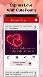 Captura de Pantalla 3 Love Messages for Girlfriend ♥ Flirty Love Letters android