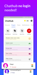 Captura 2 Chathub - Random chat, Stranger chat app no login android