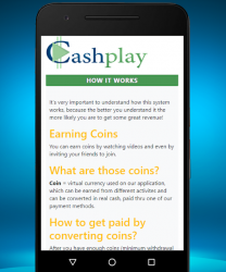 Screenshot 2 CashPlay - Watch and earn money android