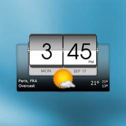Image 1 3D flip clock & world weather android