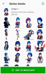 Imágen 7 Darling in the Franxx Stickers for WhatsApp android