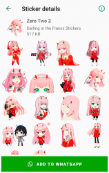 Captura 3 Darling in the Franxx Stickers for WhatsApp android
