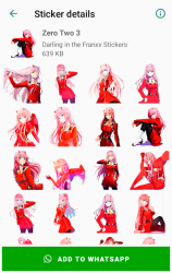 Captura 4 Darling in the Franxx Stickers for WhatsApp android