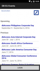 Captura 2 Deutsche Bank Events Europe android