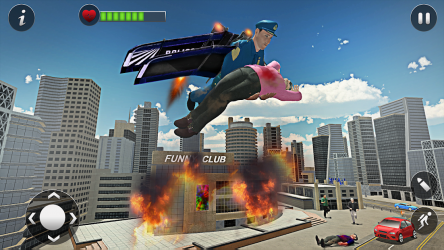 Captura 3 Flying Jetpack Héro Crime Urbe android