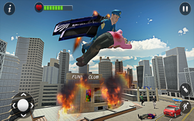 Imágen 7 Flying Jetpack Héro Crime Urbe android