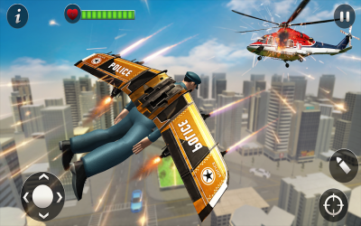 Screenshot 10 Flying Jetpack Héro Crime Urbe android