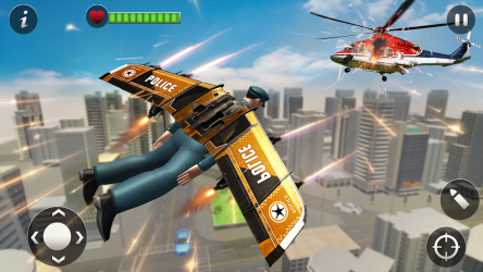 Captura 2 Flying Jetpack Héro Crime Urbe android