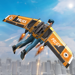Captura 1 Flying Jetpack Héro Crime Urbe android