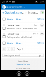 Captura de Pantalla 3 Reader for Hotmail windows