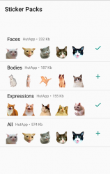 Screenshot 4 Stickers de Gato para WhatsApp android